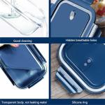 6-Piece Leak-Proof Glass Food Storage Set