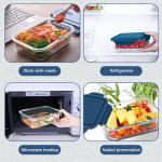 6-Piece Leak-Proof Glass Food Storage Set