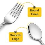 LIANYU Stainless Steel 14-Piece Toddler Silverware Set