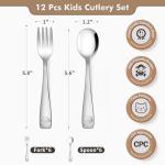 Kids Stainless Steel Utensils Set - 12 Pieces