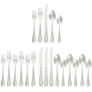 Stainless Steel Flatware Set for 4, 20-Piece