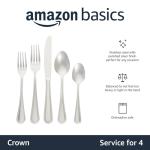 Stainless Steel Flatware Set for 4, 20-Piece