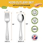 VITEVER 10-Piece Kids Stainless Steel Utensils Set