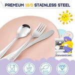 VITEVER 10-Piece Kids Stainless Steel Utensils Set