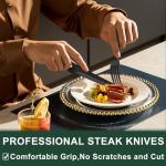 Black Stainless Steel 24-Piece Cutlery Set