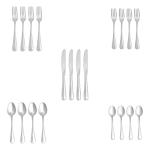 Stainless Steel Flatware Set for 4, 20-Piece
