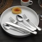 Stainless Steel Flatware Set for 4, 20-Piece