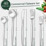 40-Piece Stainless Steel Flatware Set for 8