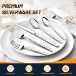 60-Piece Stainless Steel Silverware Set for 12