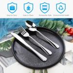 Travel Utensils With Case, Stainless Steel Reusable Portable Utensils Set With Case, Lengnoyp Travel Silverware Set