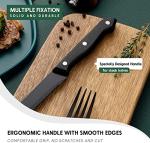 48-Piece Matte Black Silverware Set for 8