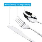Travel Utensils With Case, Stainless Steel Reusable Portable Utensils Set With Case, Lengnoyp Travel Silverware Set