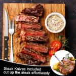 49-Piece Stainless Steel Flatware Set for 8