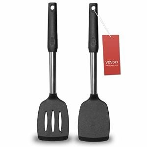 Silicone Spatula Set with Stainless Steel Handles