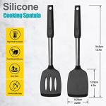 Silicone Spatula Set with Stainless Steel Handles