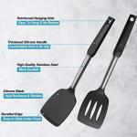Silicone Spatula Set with Stainless Steel Handles