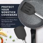 Home Hero Silicone Spatula Set - 2 Pcs Black