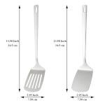 Stainless Steel Spatula Set for Nonstick Cookware