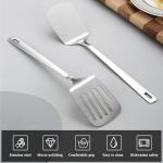 Stainless Steel Spatula Set for Nonstick Cookware