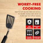 10.5-Inch Stainless Steel Turner and Spatula