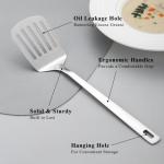 Stainless Steel Spatula Set for Nonstick Cookware