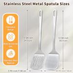 Stainless Steel Spatula Set - Solid & Slotted