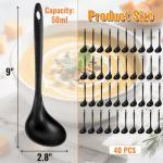 40 Pack Disposable Plastic Ladles for Serving