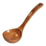 FJNATINH Handmade Wooden Cooking Ladle with Long Handle