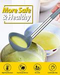 Set of 2 Silicone Ladle Spoons for Cooking