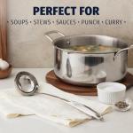 Zulay Kitchen Stainless Steel Soup Ladle - 13