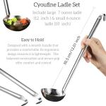 Cyoufine Stainless Steel Ladle Set - 2 Pieces