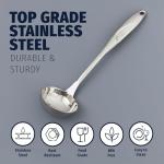 Zulay Kitchen Stainless Steel Soup Ladle - 13