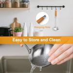 Stainless Steel Soup Ladle with Wooden Handle