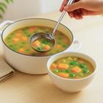 Stainless Steel Soup Ladle with Wooden Handle