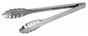 Heavyweight 12-Inch Stainless Steel Utility Tongs