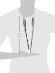 Heavyweight 12-Inch Stainless Steel Utility Tongs