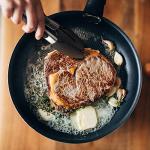 Tribal Cooking Stainless Steel Tongs - 9" and 12" With Silicone Tips, Locking BBQ Tongs