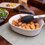 Tribal Cooking Stainless Steel Tongs - 9" and 12" With Silicone Tips, Locking BBQ Tongs