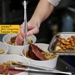 JETKONG Stainless Steel 12-Inch Cooking Tweezers Set