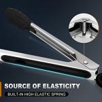 Eddeas Silicone Tips Kitchen Tongs Set of 3