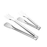 Stainless Steel Locking Kitchen Tongs - 2 Pack