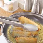 Stainless Steel Kitchen Tongs Set - 9" & 12