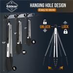 Eddeas Silicone Tips Kitchen Tongs Set of 3