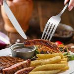 Hiware 12-Piece Stainless Steel Dinner Knife Set