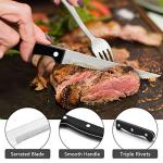 24-Piece Stainless Steel Silverware Set with Knives