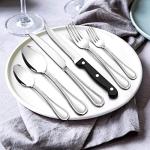 24-Piece Stainless Steel Silverware Set with Knives