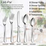 40-Piece Stainless Steel Silverware Set for 8