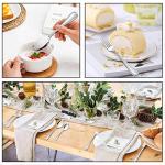 24-Piece Stainless Steel Silverware Set with Knives