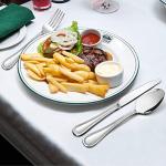 24-Piece Stainless Steel Silverware Set with Knives