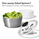 OXO Steel Salad Spinner with Lid for Greens